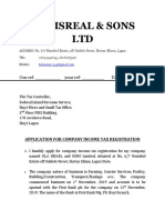 Ola Isreal & Sons LTD: Our Ref: - Your Ref: - Date: 14 Nov. 2019