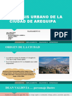 Análisis Urbano de La Ciudad de Arequipa