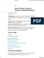 Probabilidade - Fórmula, Evento e Espaço Amostral - Matemática Básica