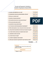 Escala de Depresion Geriatrica