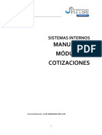 Manual Módulo de Cotizaciones V3