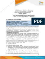 Guia de Actividades y Rúbrica de Evaluación - Tarea 5 - Árbol de Problemas y Objetivos