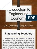 Lesson 1 - Introduction To Engineering Economy