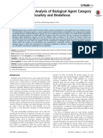 Analysis of Biological Agent Category List Based On Biosafety and Biodefense PDF