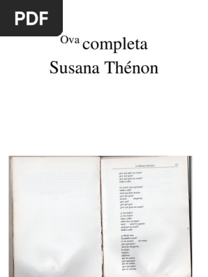 Ova Completa Susana Thénon | Pdf