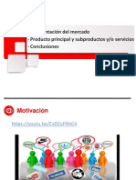 Segmentación del mercado, producto principal y subproductos