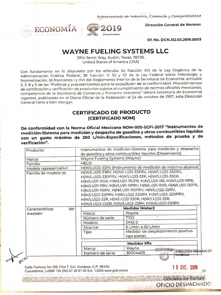 Docs dgn 312 03 2019 5003 cert 1 helix 4000 y 5000 hdr pdf