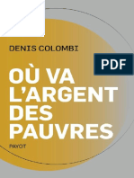 Ou Va Largent Des Pauvres Denis Colombi PDF