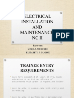 Electrical Installation AND Maintenance NC Ii: Reporters: Meril S. Mercado Elizabeth P. Olarve