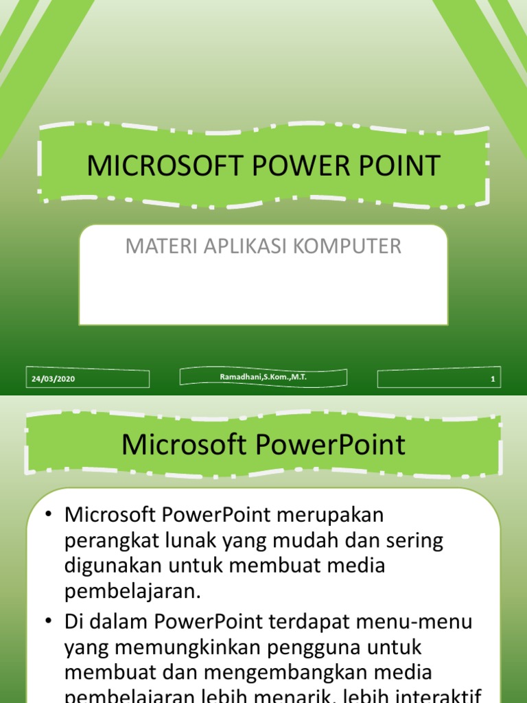 Materi 4 Microsoft Power Point Pdf Pdf Karier Perkembangan Bisnis