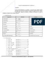 TALLER ACOMPAÑAMIENTO QUÍMICA I - CONVERSIONES Y EQUIVALENCIAS