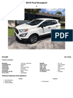2019 Ford Ecosport (KC299040)