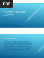 Proctor & Gamble Company: Case Analysis