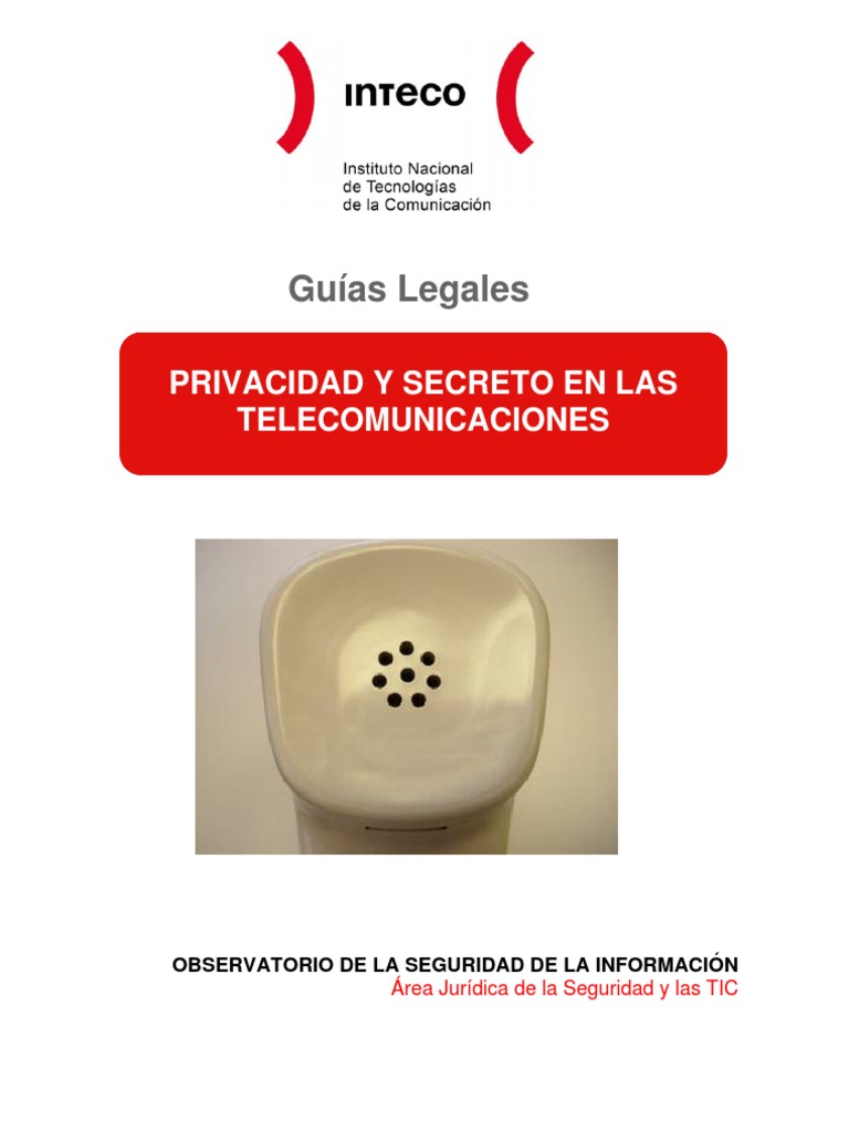 Guía Sobre Privacidad y Secreto en Las Telecomunicaciones | PDF ...