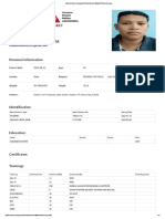 Nonilon Fabian Radam: Worker'S Information Sheet