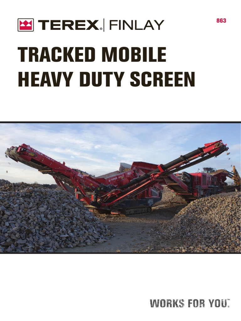 Terex Finlay 863 Brochure PDF | PDF | Belt (Mechanical) | Engines