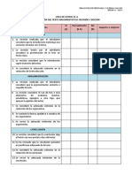 Lista de Cotejo 11 A