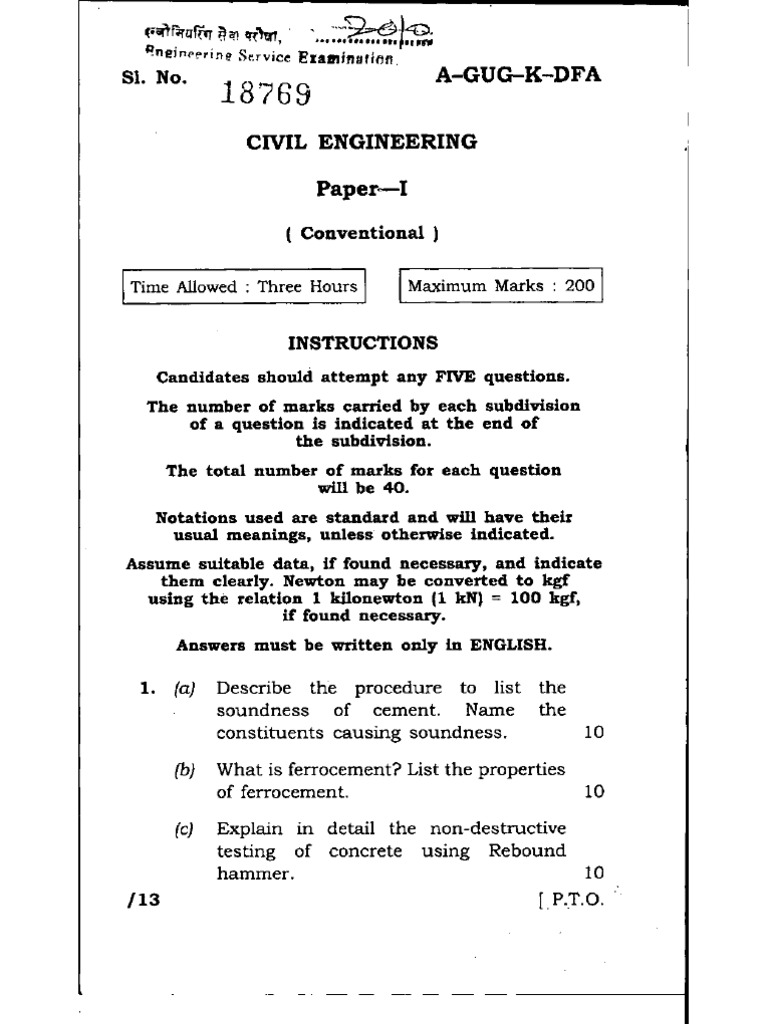 Civil Paper I Conv | PDF