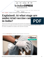Explained: at What Stage Are Under-Trial Vaccine Candidates in India?