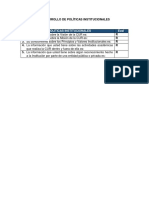 Evaluación Desarrollo de Políticas Institucionales PDF