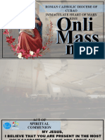 Oratio and Consecration