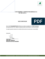 Certificado T2 803