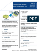 Automated External Defibrillator (AED) : Standard Operating Procedure