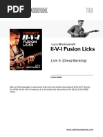 II-V-I Fusion Licks: Lick 5 (Dmaj Backing)