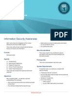 Information Security Awareness: Course Description