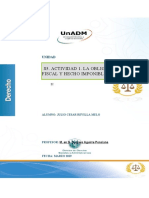 S5. Actividad 1. La Obligación Fiscal Y Hecho Imponible: Unidad