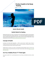 Best Switchwords For Health & Healing (For Overall Health Improvement) PDF
