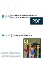 Lecture 7 - Mechanical Transportation - Module 3 - Elevators