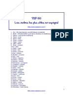 TOP 100 Verbes Espagnolcours FR