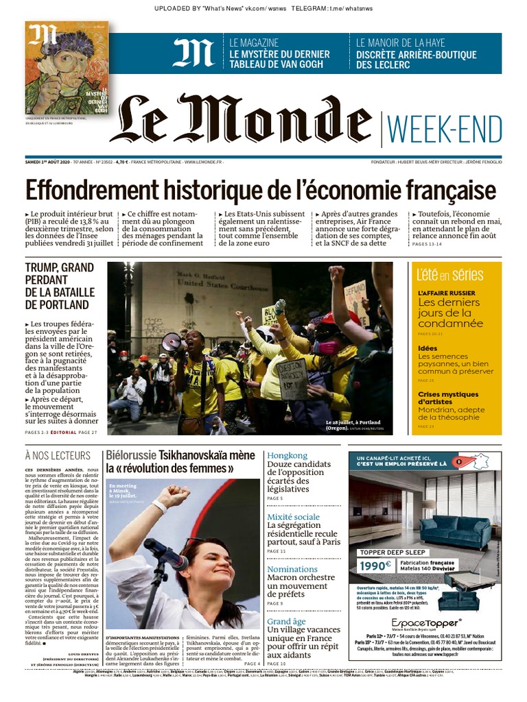 Il Prenait La Tete Des Caids 3 Lettres Le Monde - 01 08 2020 PDF | PDF | Donald Trump | Gouvernement américain