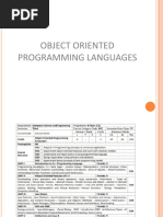 Object Oriented Programming Languages