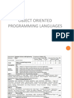 Object Oriented Programming Languages