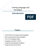 Programming Language and Paradigms