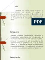 Amenazas, Salvaguardas, Aceptación y Conflictos