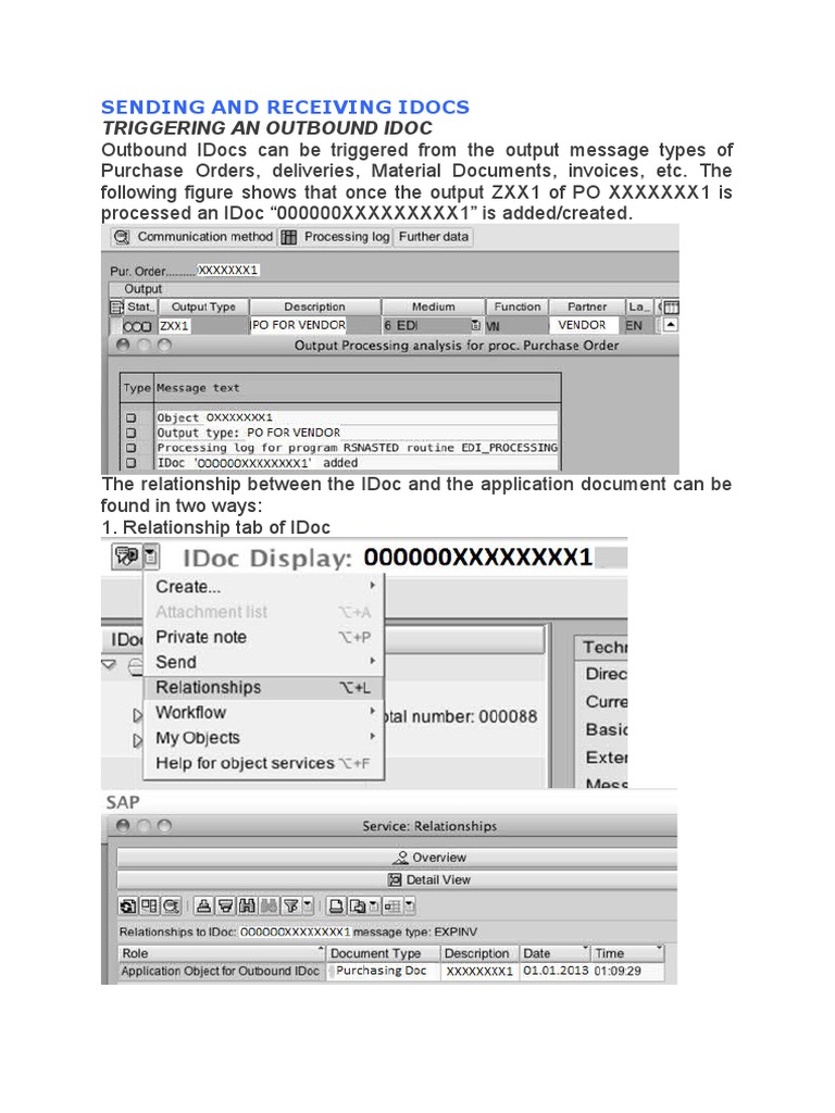SAP IDoc Processing Guide | PDF | Electronic Data Interchange ...