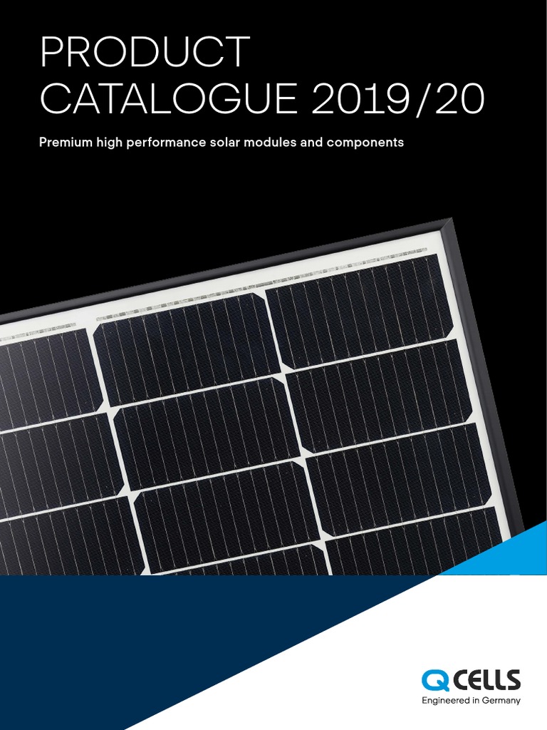 Q CELLS Product Catalogue 2019-20 2019-09 Rev01 EN PDF | Download Free ...