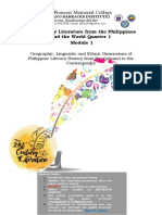 Module 1 - 21st Century Literature From The Philippines and The World Quarter 1