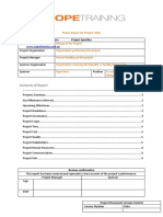 Status Report Template 02230