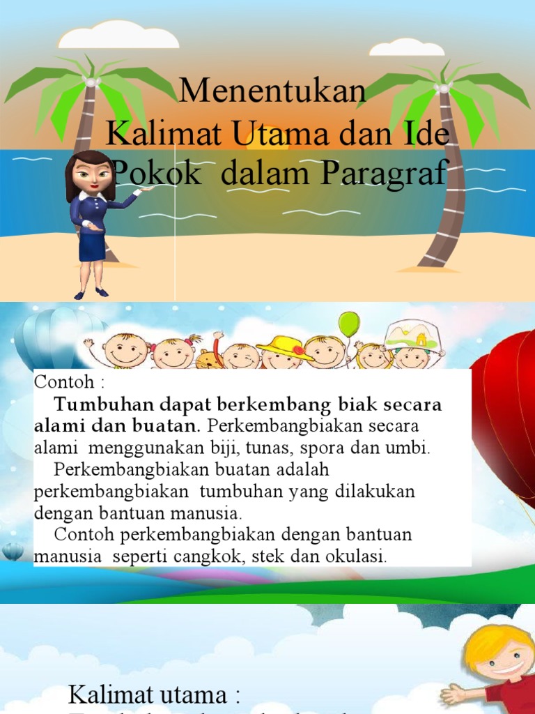 Selasa 11 Agustus 2020 Menentukan Kalimat Utama Dan Ide Pokok