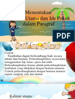 Selasa 11 Agustus 2020 Menentukan Kalimat Utama Dan Ide Pokok PDF