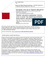 Teacher Education and The Choice To Ente PDF