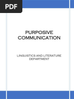 Purposive Com Module Unit 1 PDF