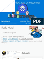 Debugging Nodejs Apps On Kubernetes: Radu Matei @matei - Radu