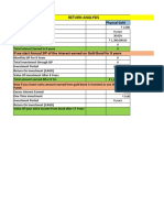 Return Analysis of Gold Bond