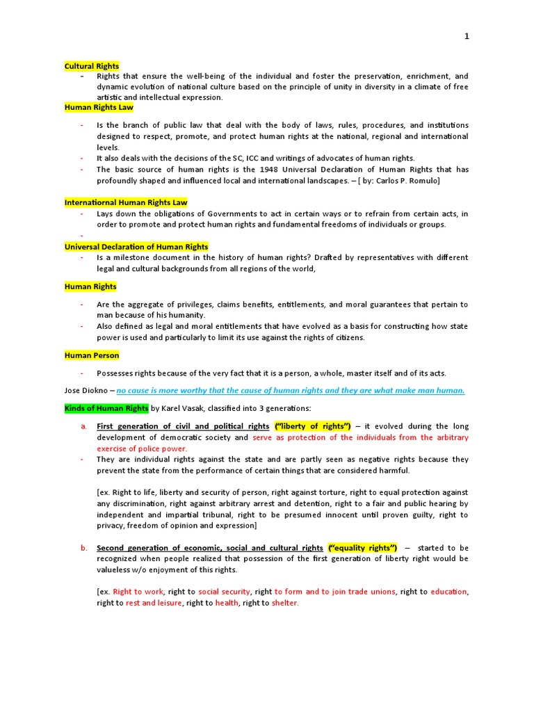 Overview of Human Rights Principles | PDF | Human Rights | Rights
