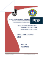 Pas Genap Kesetaraan Ipa Kelas 5